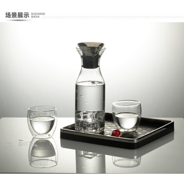 250ml,350ml,450mlEco-friendly elegant design double wall glass tea cup set glass drinking set